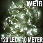 EL155107 Lichterkette 10m - 120 LED - wei&szlig;