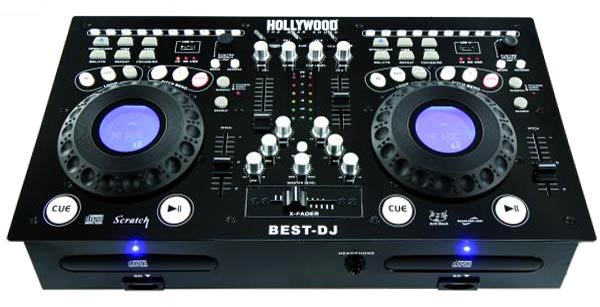     Player  on Cd Usb Sd Mp3 Player Mischpult Hollywood Best Dj Mit Scratch Funktion