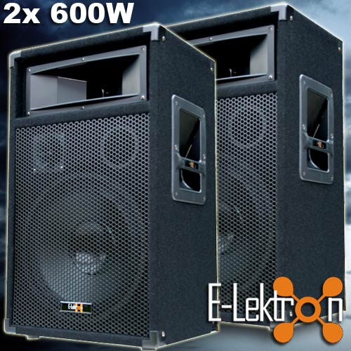 2x-600-Watt-DJ-PA-LAUTSPRECHER-Disco-PARTY-Boxen-30cm-12-Subwoofer-Bass-NEU
