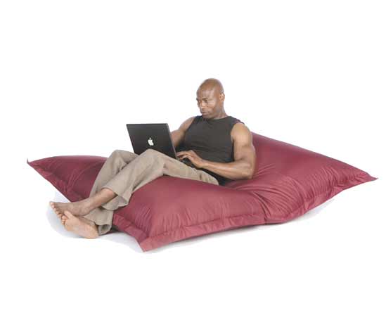 Sit On It Sitzkissen Sitzsack 180x145cm in BURGUND