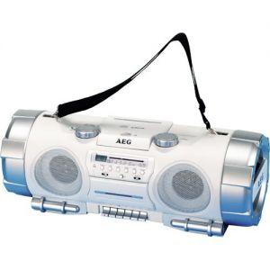 AEG SRR 4317 CD/MP3 Sound Machine + Tragegriff  weiss