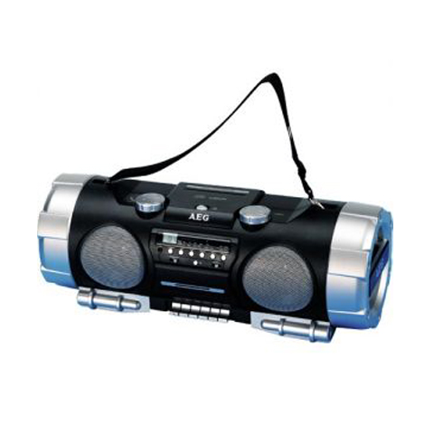 AEG SRR 4317 CD/MP3 Sound Machine +Tragegriff schwarz