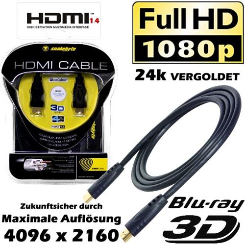 HDMI Kabel 1,5m Snakebyte 1.4 3D Full HD PS3 Sony NEU