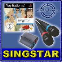 2 SingStar Sony Mikrofone + 5 Lieder DVD