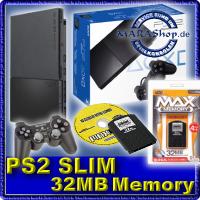 PlayStation 2 Konsole Slim SCPH-90004 CB Schwarz + 32MB