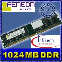 1GB INFINEON Qimonda Arbeitsspeicher DDR400 3200 1024MB