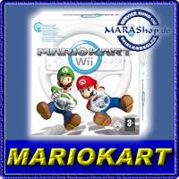 Nintendo Mario Kart Wii inkl. Wii Wheel Lenkrad weiß