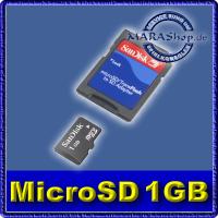 SanDisk 1GB MicroSD Speicherkarte inkl. SD-Adapter