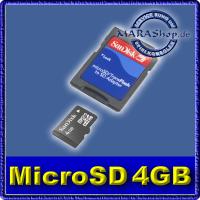 SanDisk 4GB MicroSD Speicherkarte inkl. SD-Adapter