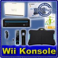 NINTENDO Wii Konsole Schwarz Standard Pack, Balance Board Wii Fit Plus