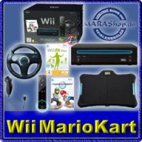 NINTENDO Wii Konsole Schwarz, Mario Kart, Wii Fit Plus, Balance Board