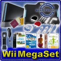 Nintendo Wii Konsole Schwarz Balance Board Fit Plus Set