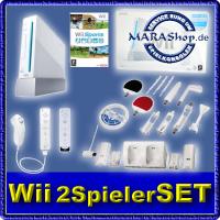 NINTENDO Wii Konsole inkl. Wii Sports inkl. 2 x Remote