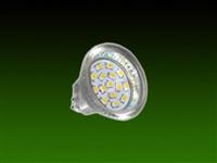 LICHTFUXX MR11/GU4 mit 15 SMD, 11-26V AC/DC warmweiss