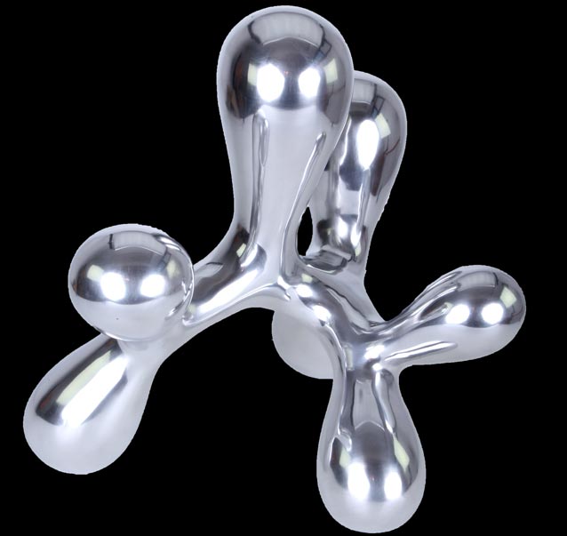 37cm Modern ART Skulptur Ballon Aluminium Kunst Sideboard Dekora