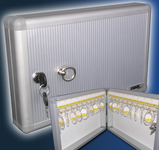 ALUMINIUM Design Schlüsselkasten für 20 Schlüssel 1002