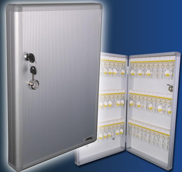 ALUMINIUM Design Schlüsselkasten für 60 Schlüssel 1006