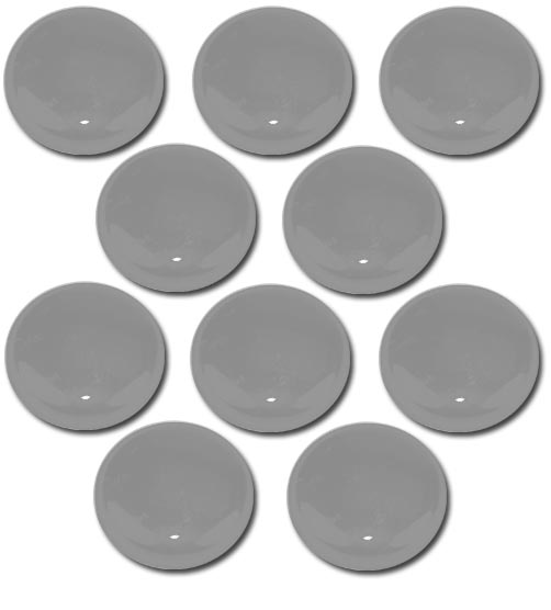 10 Stück Ersatzmagnete silber/ grau ELECSA Magnet 0100