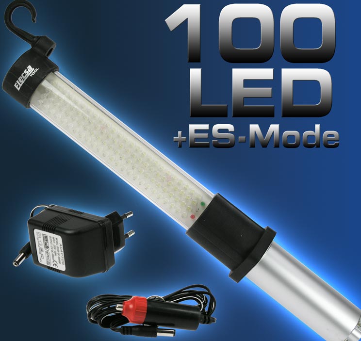 AKKU 100 LED  Werkstattlampe Arbeitslampe Taschenlampe