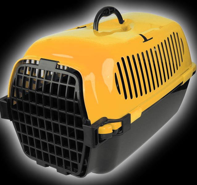 Reise Box Hunde Katze Haustier Transportbox orange13303