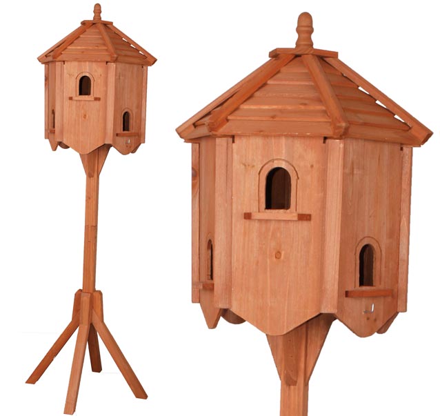 Vogelfutter Haus Vogelhaus mit Futterspender und Ständer 1342