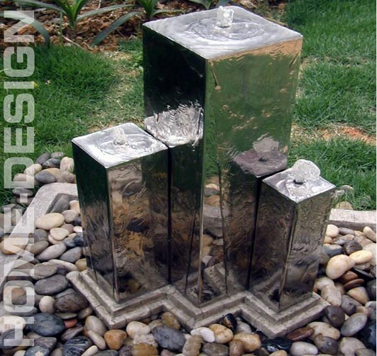EDELSTAHL Springbrunnen Brunnen 1410