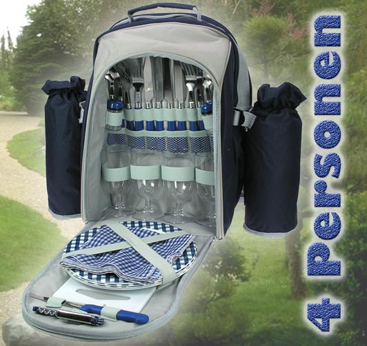OnTour 4B Picknick Rucksack 4-Personen mit Isolierfach
