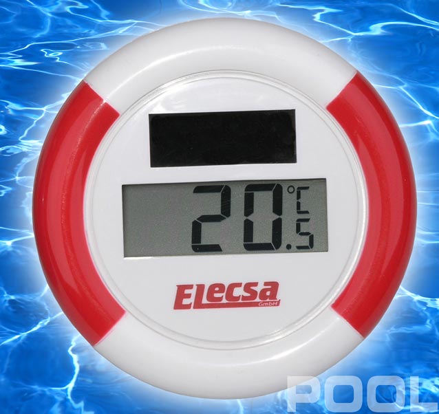 SOLAR Pool Schwimmbad Teich Bade Thermometer 3073