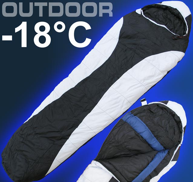 -18C° EXTREM Camping Zelt Schlafsack 1200g DAUNEN 3122