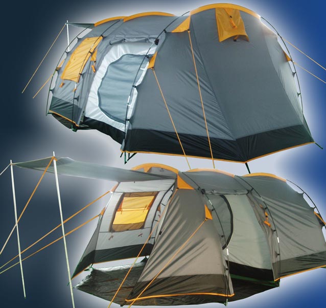 4Pers Camping Automatik Schnellaufbau Kuppel Zelt 3158