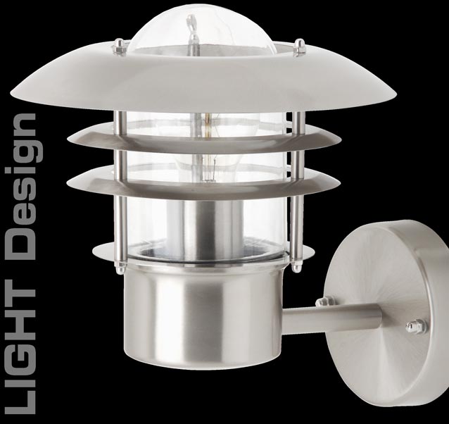 Garten Lampe Außenleuchte EDELSTAHL 45781