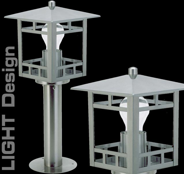 Stand Garten Lampe Außenleuchte EDELSTAHL 47484