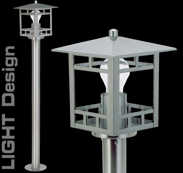 Stand Maxi Garten Lampe Außenleuchte EDELSTAHL 47485
