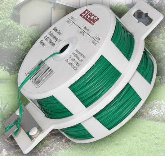 (0,03EUR/m) Garten Pflanzen Bindedraht 100m+Abschneider