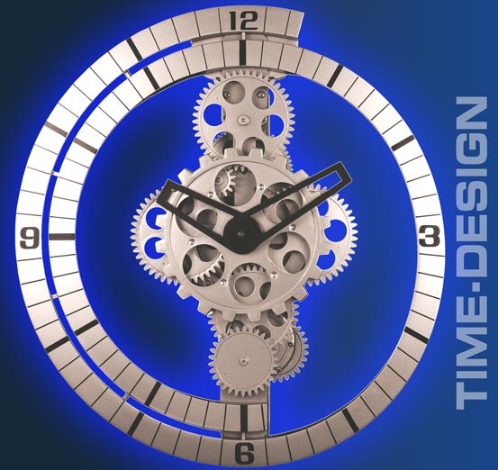 PRO Design GETRIEBE WANDUHR UHR Zimmeruhr 32cm 7010