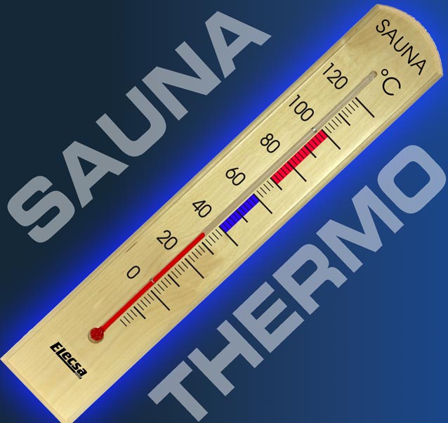 Sauna Thermometer aus Holz 9225