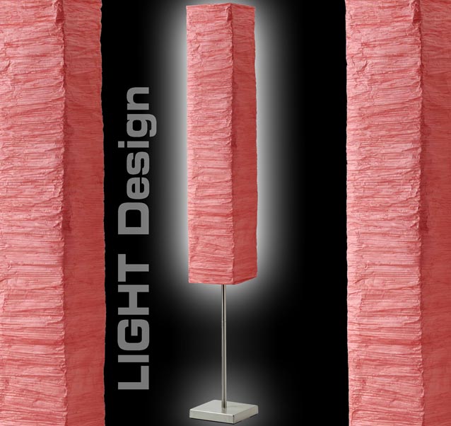 Design Lampe Standleuchte Stehlampe rot