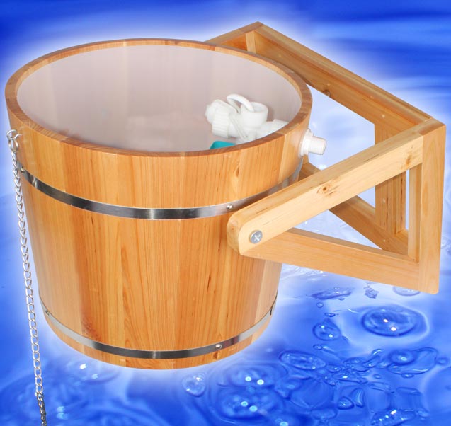 SAUNA Pool Bad Schwall Dusche 10L Kübel 9282