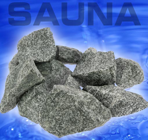 20kg Premium SAUNA BAD Steine Aufguss Saunasteine 9390