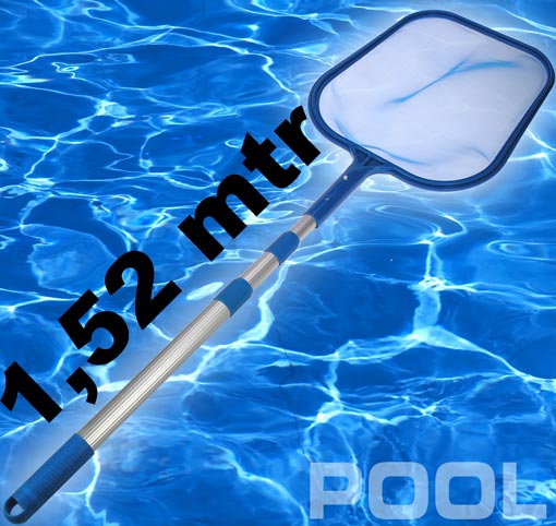 Pool Schwimmbad Teich Laub Kescher Teleskopstange 9446