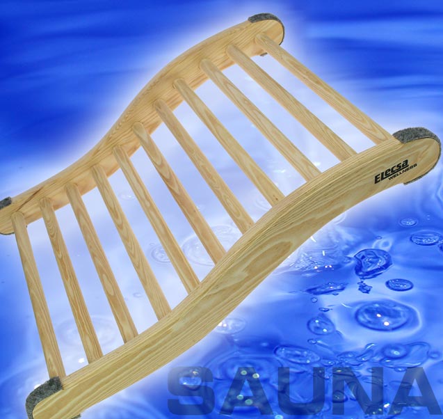 SAUNA Rückenlehne Fichtenholz Nackenstütze Relax 9521