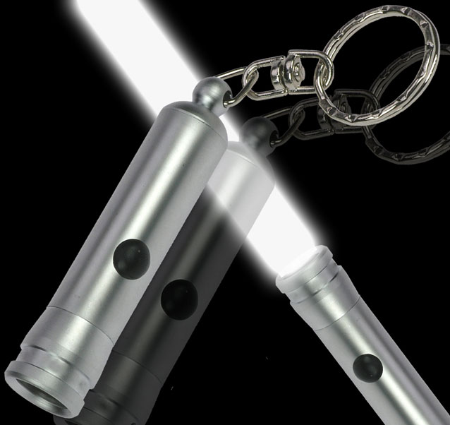 Design Schlüsselanhänger ALU LED Taschenlampe 1101