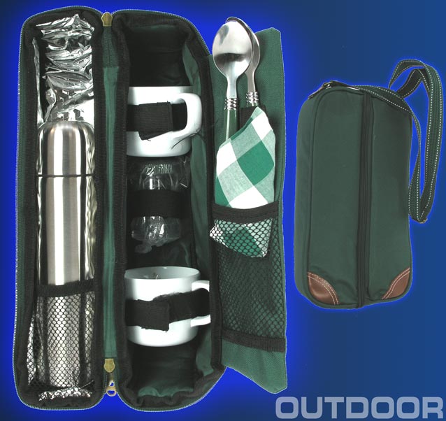 2G Picknick Kaffee Cabrio Reise Tasche Thermoskanne
