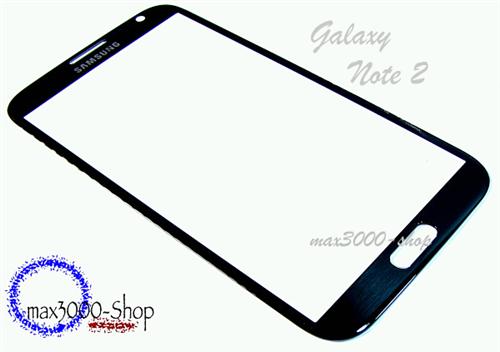 Original Samsung Galaxy Note II 2 N7100 Touchsreen Displayglas schwarz