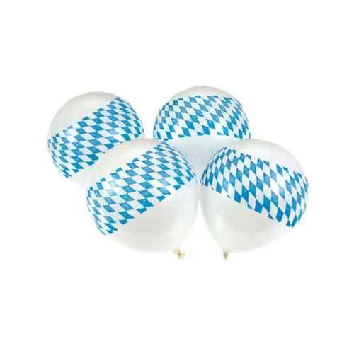 Oktoberfest Deko Set Blau-Weiß - Bayern Partydekoration Komplett