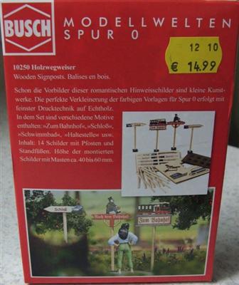 Busch Spur 0 10250 Bausatz Holzwegweiser