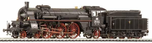 Liliput HO L 104030 Dampflok Badische IVh 64 schwarz