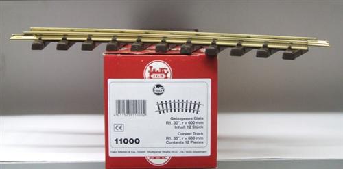 LGB  Spur G 11000 Gebogenes Gleis, R1,30 Grad