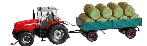 FALLER HO 161552 Car System Traktor MF mit Anhänger