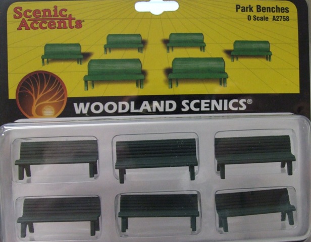 Woodland Scenic 2758 SPUR 0 Parkbänke in 1:43